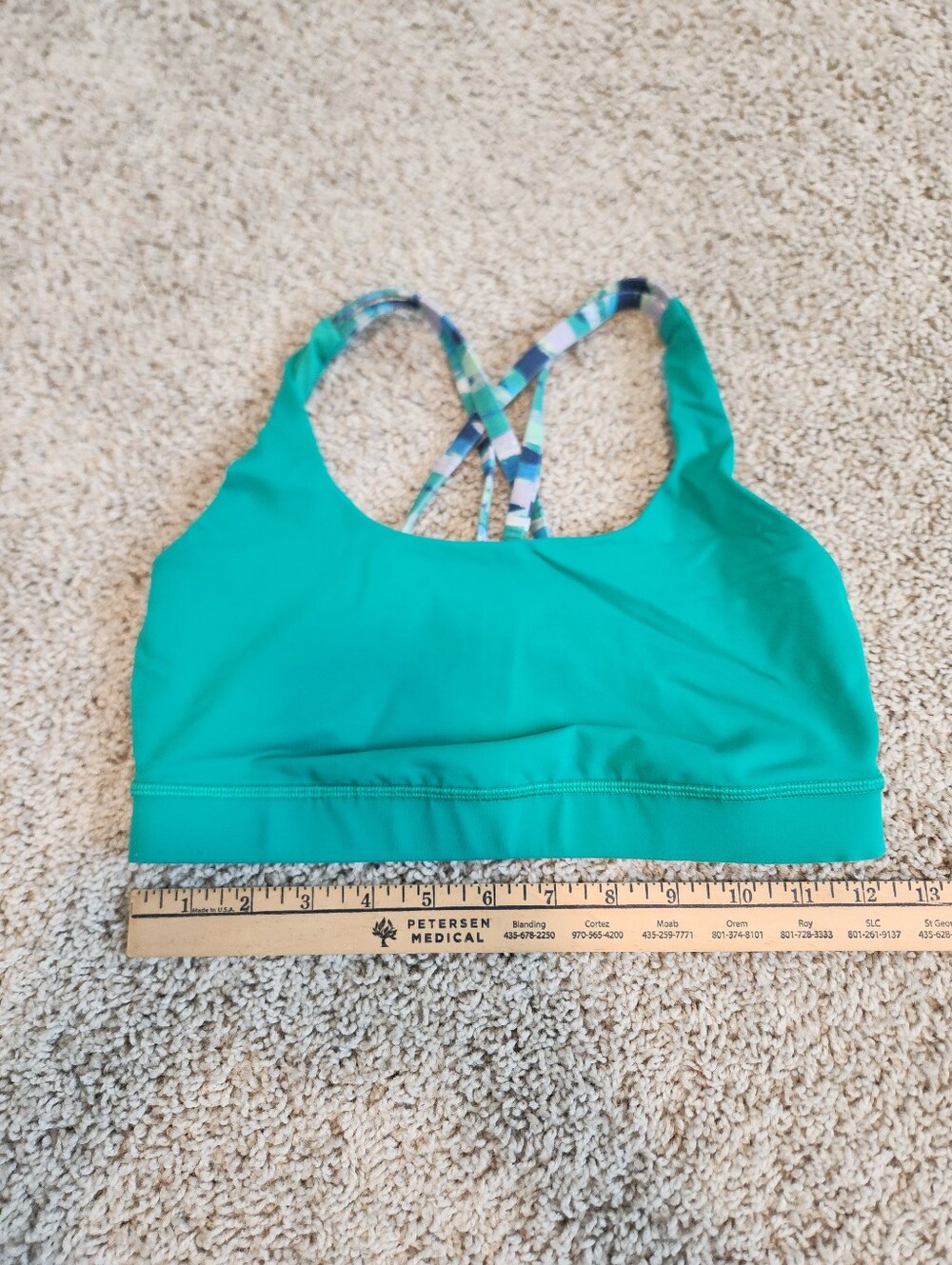 Lululemon Energy Bra Jungle/Seven Wonders Multi Size 6 - Picture 7 of 8